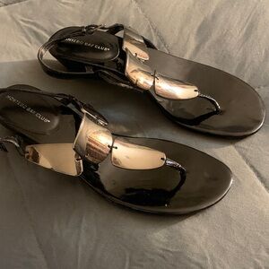 Montego Bay Club Black and Gold Sandals